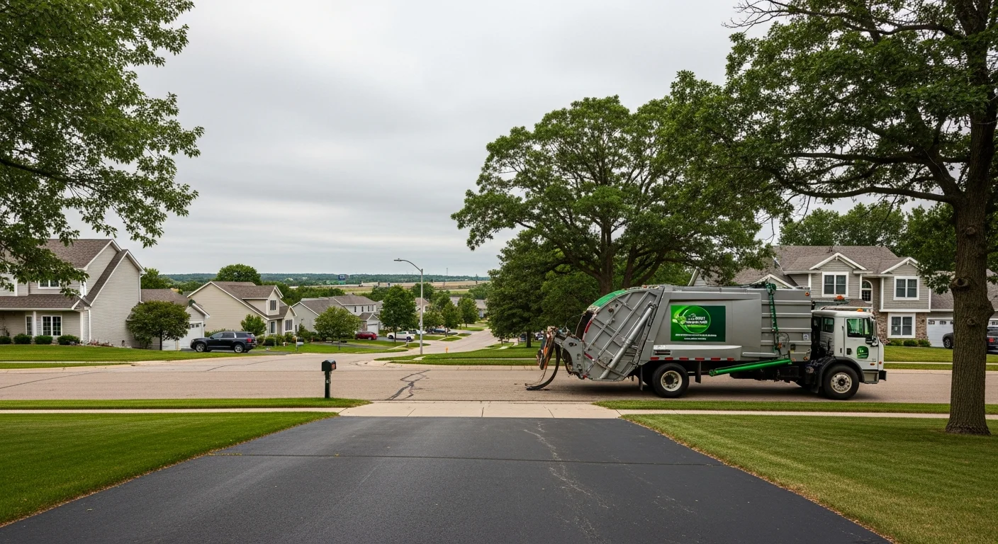 Stacy Minnesota suburban landscape with I-35 corridor and residential development